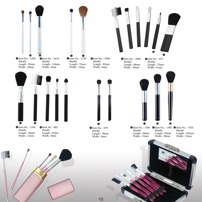 cosmetics brush set